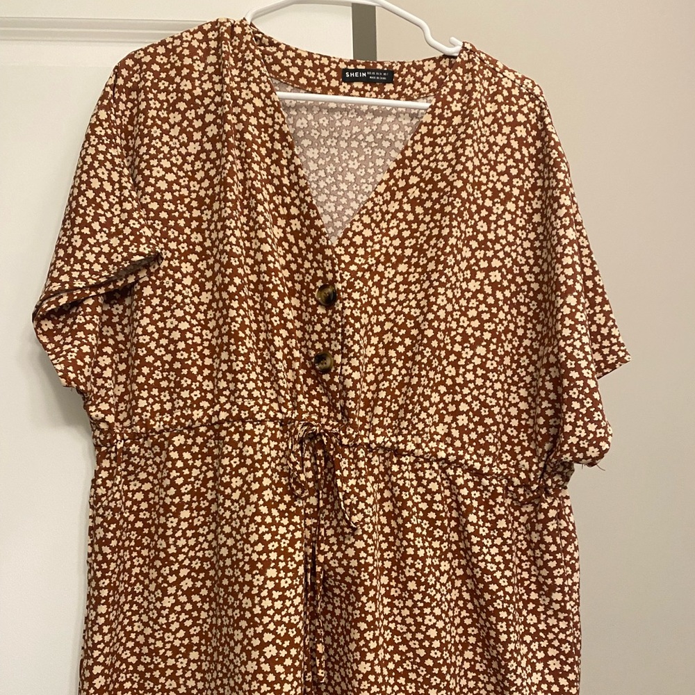 Shein Floral Tie Dress Size XS